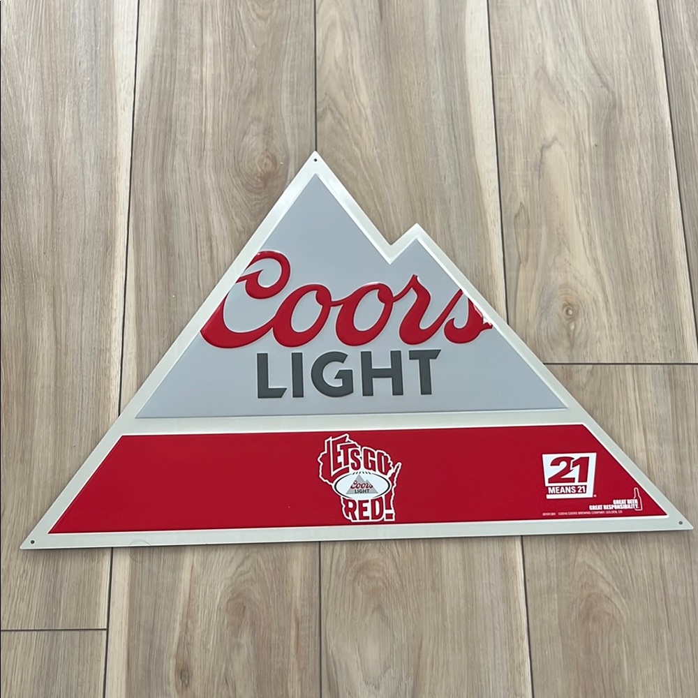 Coors Light Wisconsin Beer Sign